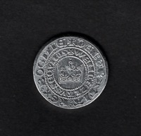 Prague groschen I stamped
