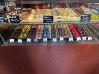 Andělské Pralinky chocolates in Cafe Dačický