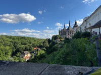 View from Vila U Varhanáře restaurant