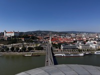 Bratislava Castle and old town from “UFO”